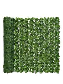 1pc Plastic Artificial Ivy Boxwood Fence With Moss And Grass, Green Fence With Faux Leaves For Garden Party Decoration (Can Be Joined), Valentine Day, Gift Gifts Birthday Graduation,Garden Decor,Outdoor Plant,Gardening,Fake Flowers