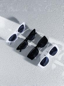 Ladies' Elegant & Versatile Narrow Plastic Cat Eye Frame Eyewear With Multiple Styles As A Perfect Accessory For Daily, Vacation And Festival Occasions Street Shades Beach Accessories Beach Accessories For Women Glasses Shades For Summer Beach Vacation,Outdoor,Travel