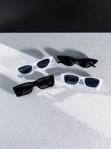 Ladies' Elegant & Versatile Narrow Plastic Cat Eye Frame Eyewear With Multiple Styles As A Perfect Accessory For Daily, Vacation And Festival Occasions Street Shades Beach Accessories Beach Accessories For Women Glasses Shades For Summer Beach Vacation,Outdoor,Travel