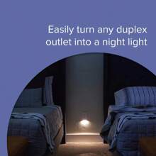 SnapPower GuideLight 2 For Outlets [New Version - LED Light Bar] - Night Light - Electrical Outlet Wall Plate With LED Night Lights - Automatic On/Off Sensor - (White) - White - View 4
