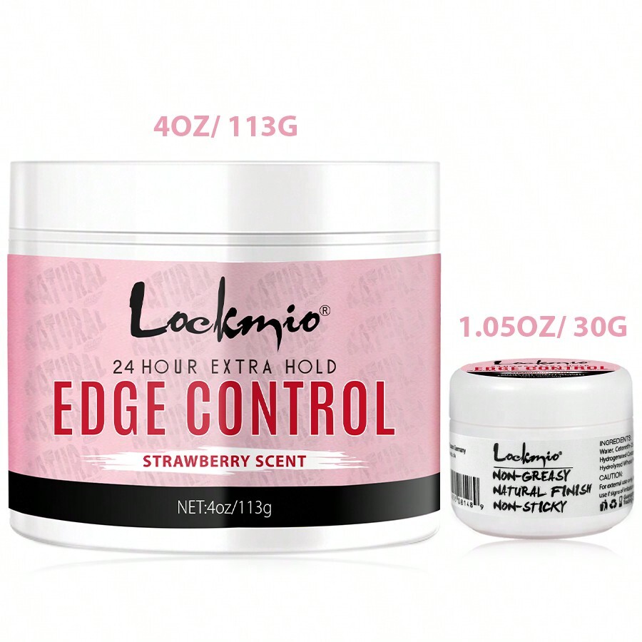Strong Hold Edge Control Gel, NonGreasy No Flake Styling Wax For