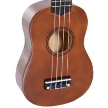 HOMCOM Ukelele 21 Pulgada Ukelele Soprano para Principiantes apto para Concierto y Escuelas Cuerdas de Nylon Material Madera - Marrón - Ver 9