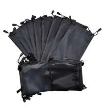 Pacote de saquinho de tecido para proteger óculos. Preto 20 unidades - Preto - Visão 4