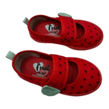 Tenis Zapatos Para Niña Frutas Sandia Fresa Olor Chicle - Rojo - Ver 4