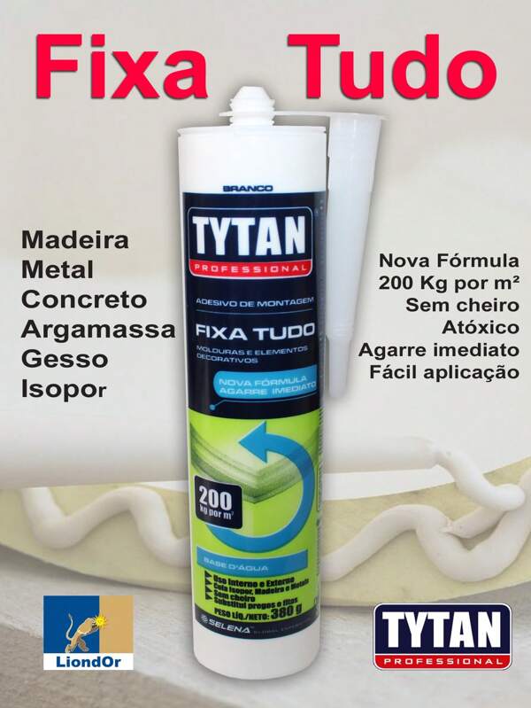 ADESIVO FIXA TUDO TYTAN 380 g Branco para Decoração