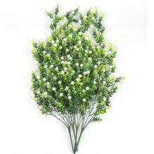 1入組/2入組/4入組門廊前掛懸垂灌木植物外部裝飾,防紫外線人工戶外塑料綠色灌木植物,假花盆栽家庭花園春季裝飾懸垂籃室內外裝飾 - 橘色 - 查看 9