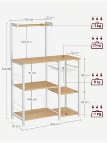 VASAGLE Baker's Racks - Camel - View 5