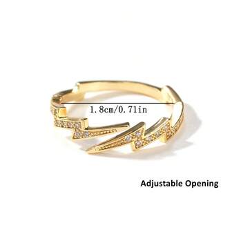 1 st justerbar ring Blixtsmycken presenter för lämpliga för kvinnors företag/högskola/älskare/fest/fest/dagligt slitage