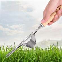 1pc Stainless Steel Weeder Tool For Gardening, Weeding, Transplanting Seedlings, Lawn