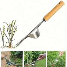 1pc Stainless Steel Weeder Tool For Gardening, Weeding, Transplanting Seedlings, Lawn