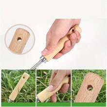1pc Stainless Steel Weeder Tool For Gardening, Weeding, Transplanting Seedlings, Lawn