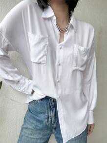 Women Blouses - trắng - Xem 3
