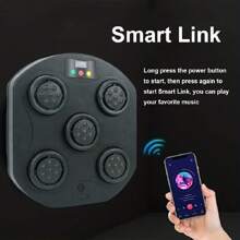 1pc Music Boxing Machine, Wall Mount Music Boxer, Electronic Smart Focus Agility Training Digital Boxing Wall Target Punching Pads Suitable For Home Exercise - Black - View 6