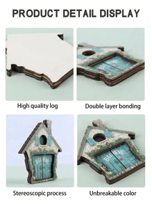 1入精靈門戶戶外花園庭院裝飾用木製雕塑