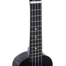 HOMCOM Ukelele 21 Pulgada Ukelele Soprano para Principiantes apto para Concierto y Escuelas Cuerdas de Nylon Material Madera - Negro - Ver 9