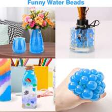9000pcs Rama Decoration Water Gel Beads, Used For Soilless Cultivation And Planting. Widely Used For Indoor Plant Cultivation, Decorative Flower Ponds, Flower Arrangements, Crystal Candle Holders, Water Cluster Decorations, Office Desk Greening, Christmas Gifts, And Daily Home Decor. Birthday Graduation