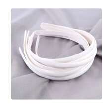 Diadema Delgada Sin Forrar Blanca Y/o Negra (13 Piezas) - Blanco - Ver 1