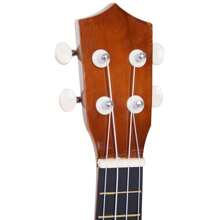 HOMCOM Ukelele 21 Pulgada Ukelele Soprano para Principiantes apto para Concierto y Escuelas Cuerdas de Nylon Material Madera - Marrón - Ver 2