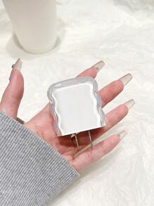 Set de 5 piezas de protectores transparentes con diseño de ondas marinas - 1,5m dispositivo enrollador, fijador de cable, cable de datos anti-rotura, cubierta protectora del cabezal de carga TPU, compatible con cable de carga rápida de 20 w de las series Apple 12/13/14, protector de cable y protector de cargador