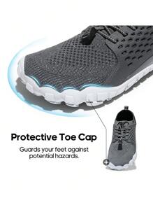 Men's Barefoot Water Shoes Lightweight Sports Aqua Shoes - 灰色 - 查看 5