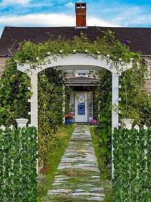 1pc Plastic Artificial Ivy Boxwood Fence With Moss And Grass, Green Fence With Faux Leaves For Garden Party Decoration (Can Be Joined), Valentine Day, Gift Gifts Birthday Graduation,Garden Decor,Outdoor Plant,Gardening,Fake Flowers