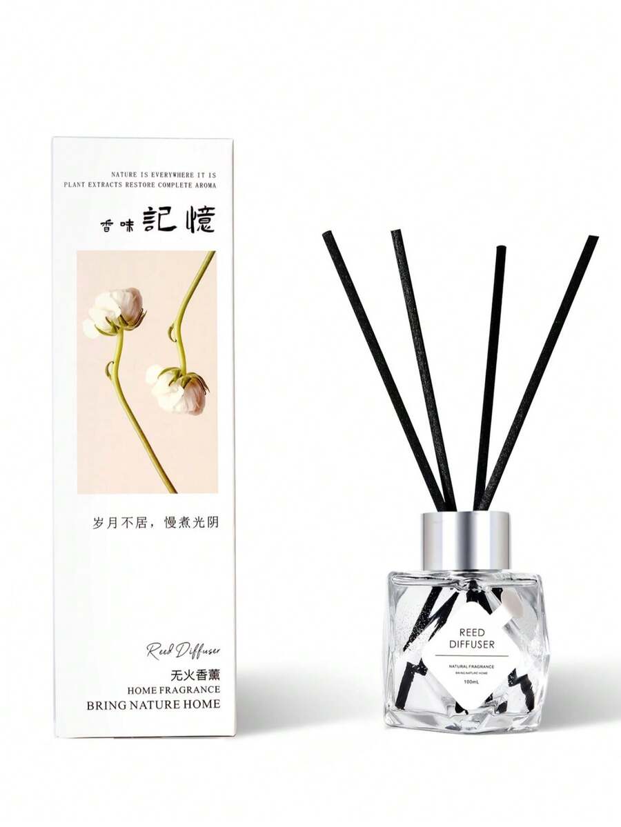 1pc 100ml Flameless Aroma Diffuser Rattan Sticks Hotel Restroom Air
