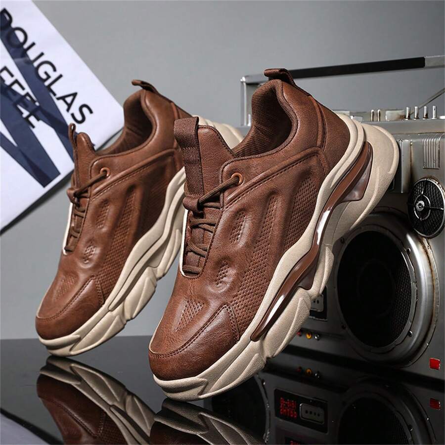 Nam Giày thể thao Nổi bật Thoải mái Đối với A Duy nhất Kinh nghiệm - màu nâu - Xem 1