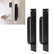 Set de Manijas para Puertas: Tiradores negros de aleación de aluminio para puertas de balcón, correderas, madera y vidrio con un toque de elegancia - Negro - Ver 4