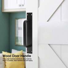 Set de Manijas para Puertas: Tiradores negros de aleación de aluminio para puertas de balcón, correderas, madera y vidrio con un toque de elegancia - Negro - Ver 2