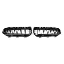 Front Kidney Grill Grille Fit For BMW 1 Series F20 F21 2015-2017 Gloss Black Double - Black - View 2