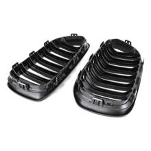 Front Kidney Grill Grille Fit For BMW 1 Series F20 F21 2015-2017 Gloss Black Double - Black - View 6