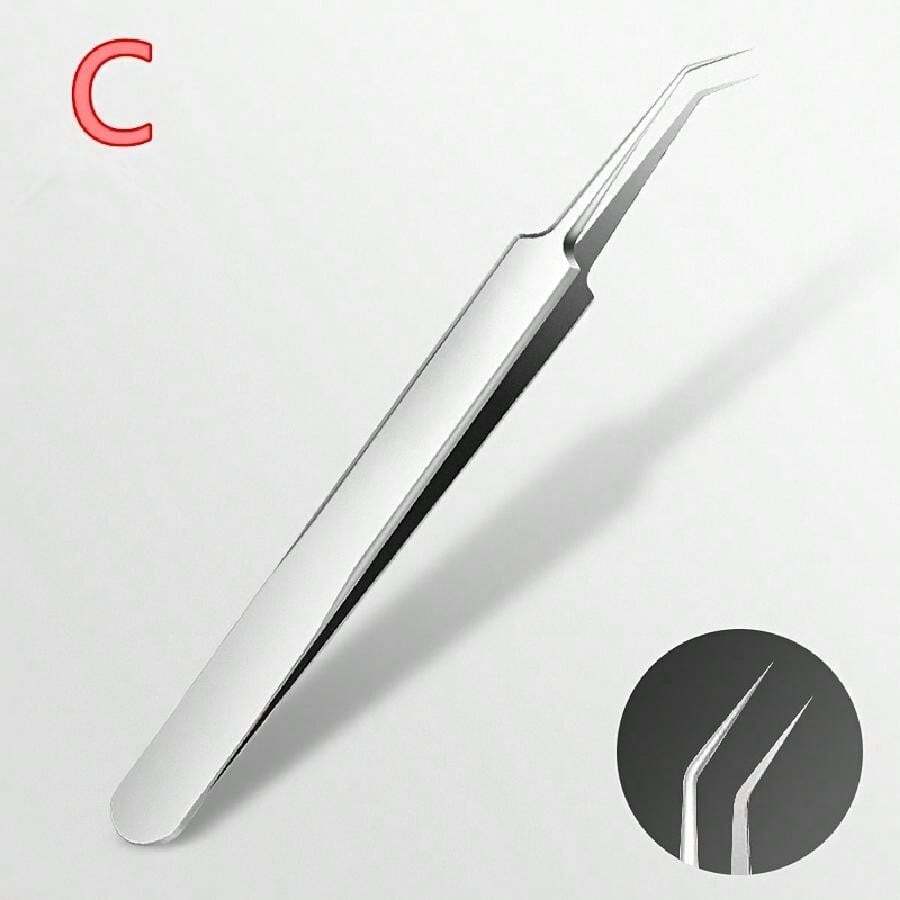 1pc Curved Tweezer Blemish Extractor Tool For Removing Blackheads