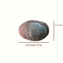1 pelota de 50g 80% lana 20% nailon de lana con degradado de color para hacer mantas, bufandas, gorros, etc. tejidos a mano - 6-FY-KM2747-2# - Ver 2