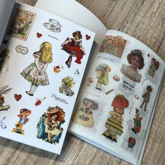 20 Vintage Klistermärke Bok , Och Trädgård Serier PVC Och Papper Material Ins stil Retro Journalföring Scrapbooking DIY Dekorativ Klistermärken