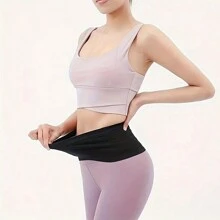 1入防水運行腰包,帶手機支架,中性款室外運動健身隱藏式腰袋,帶高彈性運動儲物袋,健身訓練袋,男女童裝健身房包,健身房配件 - 黑色 - 查看 2