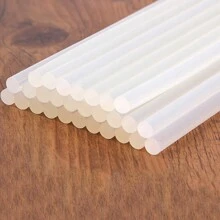 10支/包高温热熔胶棒，透明白色，7毫米，手工热熔胶条