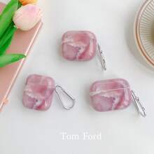 Màu hồng Hoa văn đá cẩm thạch Ốp tương thích với Airpods Đối với AirPods1/2 AirPods - Nhiều màu - Xem 6