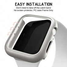 1 件星空色 PC 框架半封闭保护壳适用于 38mm 40mm 41mm 42mm 44mm 45mm 46mm 49mm，防震时尚贴合表身 - 星光 - 查看 6