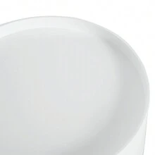 HOMCOM Modern Side Table, Small Coffee Table, Round Bedside Table With Drawer And Wood Legs For Living Room, Bedroom, White - Brown - View 3