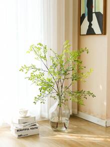 1 件/2 件/3 件，105 厘米/41.3 英寸，人造植物（不含花瓶），具有逼真触感叶子的假塑料绿色植物，人造绿叶南天竹，人造绿叶茎，人造绿叶树枝和叶子，适用于家居装饰花瓶花束婚礼绿叶装饰餐桌装饰节日装饰户外装饰秋季装饰花园装饰房间装饰派对装饰庭院花园装饰酒店餐厅装饰圣诞装饰春季装饰、情人节、礼物 - 綠色 - 查看 6