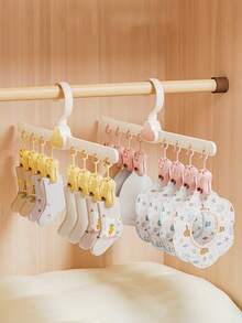 1個雲形袜子夾,適用於嬰兒、兒童衣物架晾衣架整理 - 淺藍色 - 查看 3