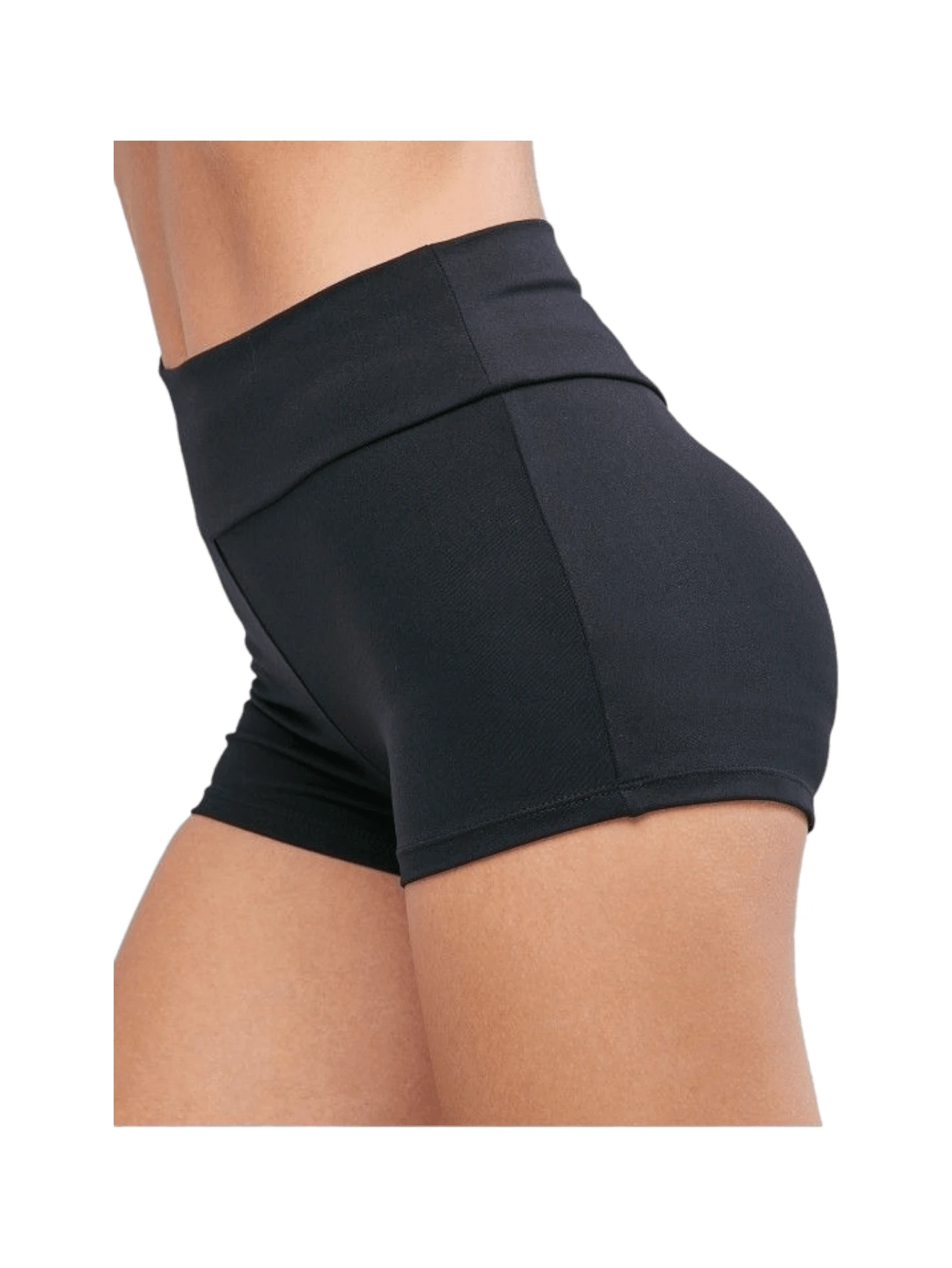 Pantalones cortos/ shorts licra deportiva, gym ejercicio - Negro - Ver 1