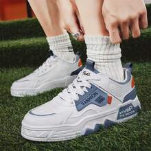 Giải trí Giúp đỡ thấp Đúng mốt Giày thể thao Đối với Bốn , Hàn Quốc Phong cách , Giày dép , Trắng - Xanh và trắng - Xem 9