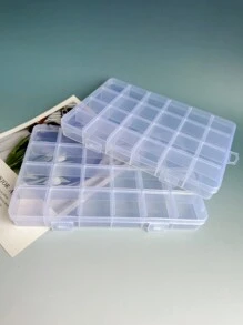 Hộp đựng trang sức siêu nhiều ngăn có tấm chắn để ngăn chặn rò rỉ - Trong sáng - Xem 5