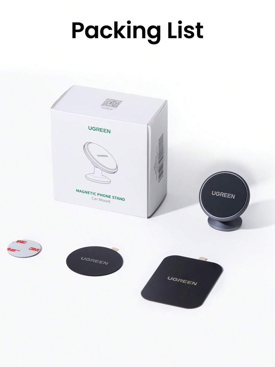 UGREEN Magnetic Car Phone Holder For 16/15/14 Pro Max Realme Xiao Mi Hua Wei 360 Degree Magnet Mount Car Holder Mobile Phone Holder Stand