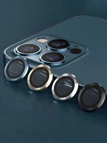 4pcs Metal Ring Camera Lens Protector Tempered Glass Compatible With IPhone 11 12 13 14 Pro Max Iphone 14 Plus 12 13 /15/15pro/15promax