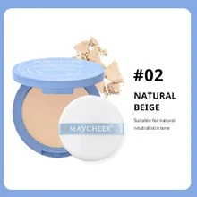 Maquillaje Facial En Polvo Prensado Resistente Al Agua, Duradero, Impecable, Mate, Control De Aceite, 10g