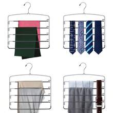 1 Pack Pants Hangers Non Slip Space Saving Multiple Pants Hanger With Swing Arm Organizers And Storage Hangers For Pants Jeans Trouser Leggings Slacks - Silver - View 7