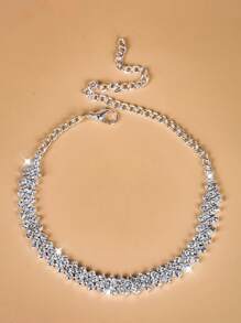 Vòng chân chuỗi trang trí rhinestone - Vàng - Xem 2