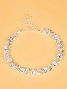 Vòng chân chuỗi trang trí rhinestone - Vàng - Xem 9